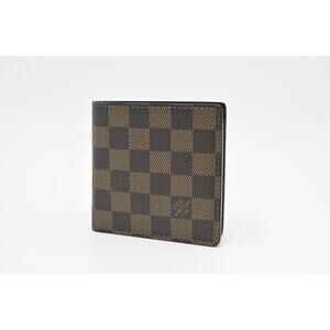 Louis Vuitton Marco Wallet DE Damier Ebene Canvas Excellent Condition Authentic